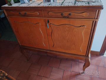 Credenza vintage con specchio