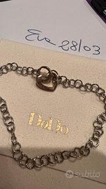 Bracciale dodo pomellato argento e oro rosa