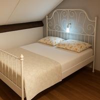 Letto in ferro battuto bianco shabby