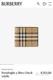 portafoglio burberry 
