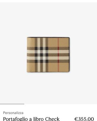 portafoglio burberry 