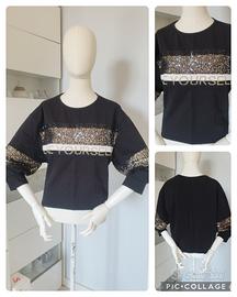 Felpa donna cotone Love Yourself tg m