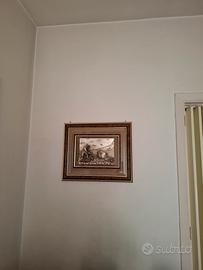quadro cornice radica bagno  in argento
