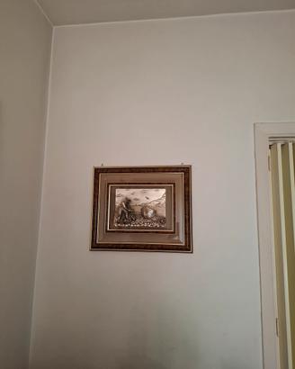quadro cornice radica bagno  in argento