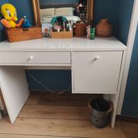 Scrivania Toeletta Bianca