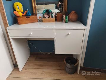Scrivania Toeletta Bianca