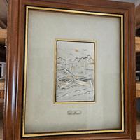 Argento 925 Quadro L.Moroni Opera d'arte