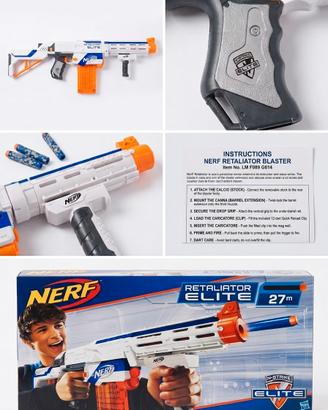 Nerf N-Strike Elite Retaliator bianco - completo