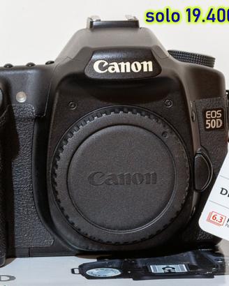 Canon EOS 50D + 2 batterie con soli 19.465 scatti