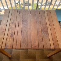 Tavolo da esterno interno in Teak e Castagno