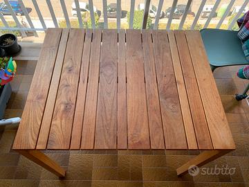 Tavolo da esterno interno in Teak e Castagno
