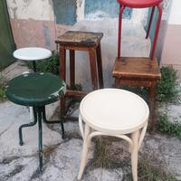 sgabello vintage industrial vintage epoca 900