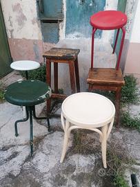 sgabello vintage industrial vintage epoca 900