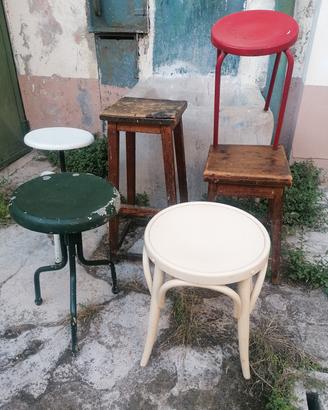 sgabello vintage industrial vintage epoca 900