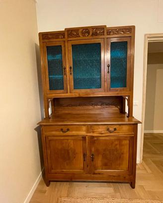 Coppia credenze antiche in stile Liberty