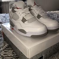 AIR JORDAN 4 RETRO SE WHITE/GRAY/RED  11 45