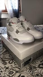 AIR JORDAN 4 RETRO SE WHITE/GRAY/RED  11 45