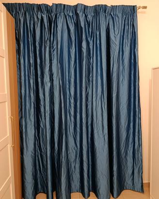 Tenda blu oscurante per porta 2,53x2,80