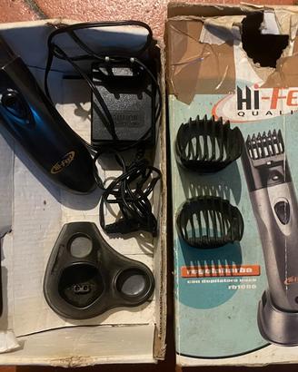 Tagliacapelli Regolabarba Rasoio Trimmer ricaricab