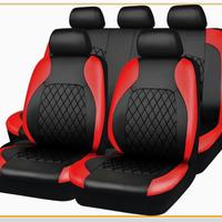 coprisedili Toyota Yaris Hybrid rifiniture rosse 