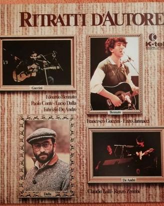 Vinile Ritratti D’autore del 1980!vari cantautori