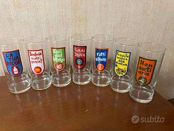 Bicchieri da bibita vintage anni ‘70