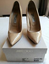 Décolleté vernice nude, Jimmy Choo, n. 39.5