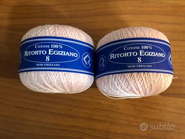 N.2 gomitoli di cotone al 100% da 50 grammi ciascu