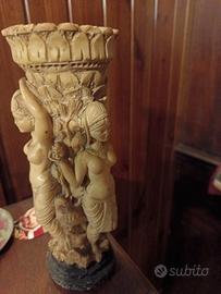 vaso decorativo tre dee indù anni 70