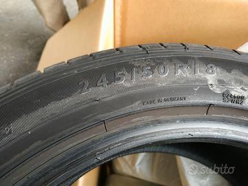 BMW X3 n.4 pneumatici usati DUNLOP 245/50 R18  tub