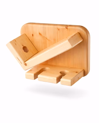 Porta bottiglie con porta calici 