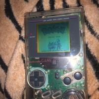 Game boy prima trasparente + 2 giochi (pokemon)