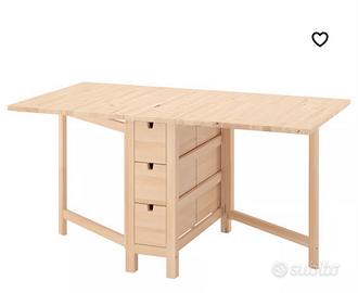 tavolo betulla a ribalta NORDEN IKEA .
