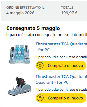 Thrustmaster TCA Quadrant Airbus Edition + Add-on.