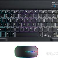 Kit Tastiera Wi-Fi, Retroilluminata +Mouse. Nuova