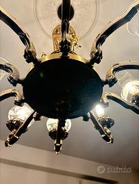 Lampadario in ottone