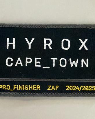 Patch  HYROX Cape Town - Pro Finisher 24/25 (ZAF)