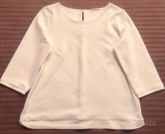 Maglia blusa donna bianco L