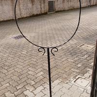 Portagabbia in ferro lavorato