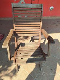 Sedie in legno da esterno