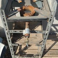 bruciatore con pietra lavica bombola gas