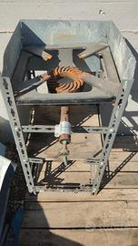 bruciatore con pietra lavica bombola gas