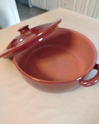Casseruola Tegame Piral Albisola in  terracotta 