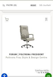 Poltrona ufficio Frau