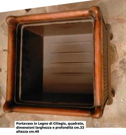 Portavaso in Ciliegio