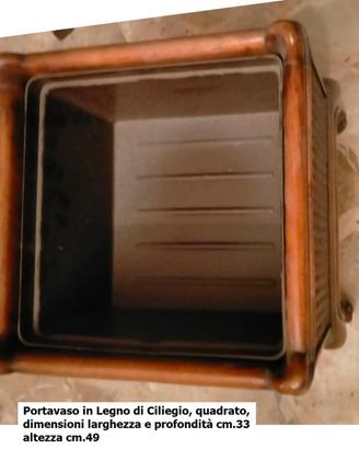 Portavaso in Ciliegio