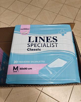 Traverse salva letto lines misura 60x90 . 4x20pz