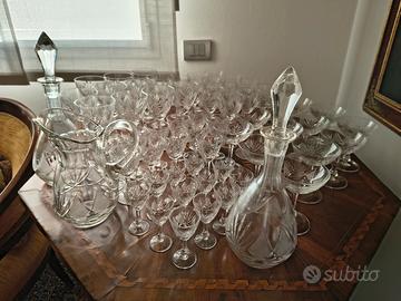 servizio bicchieri cristallo anni 70 pezzi 61