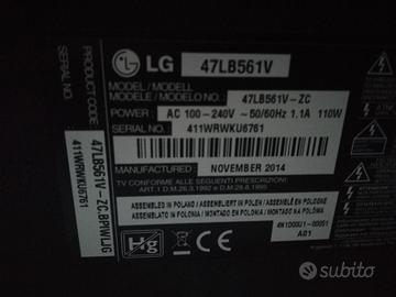 Tv LG 47LB561V per ricambi. 