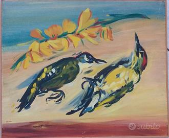 GIANCARLO CALDINI - OLIO SU TAVOLA